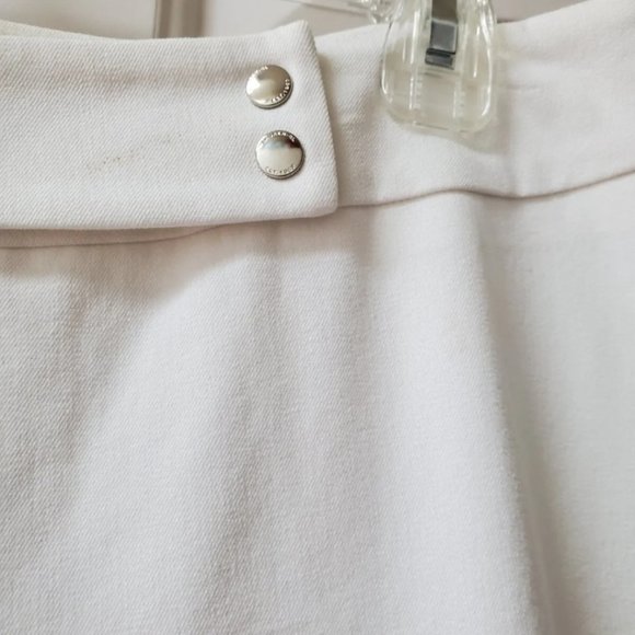 RALPH LAUREN PROVENCE WHITE STRETCH PANTS - Picture 3 of 9